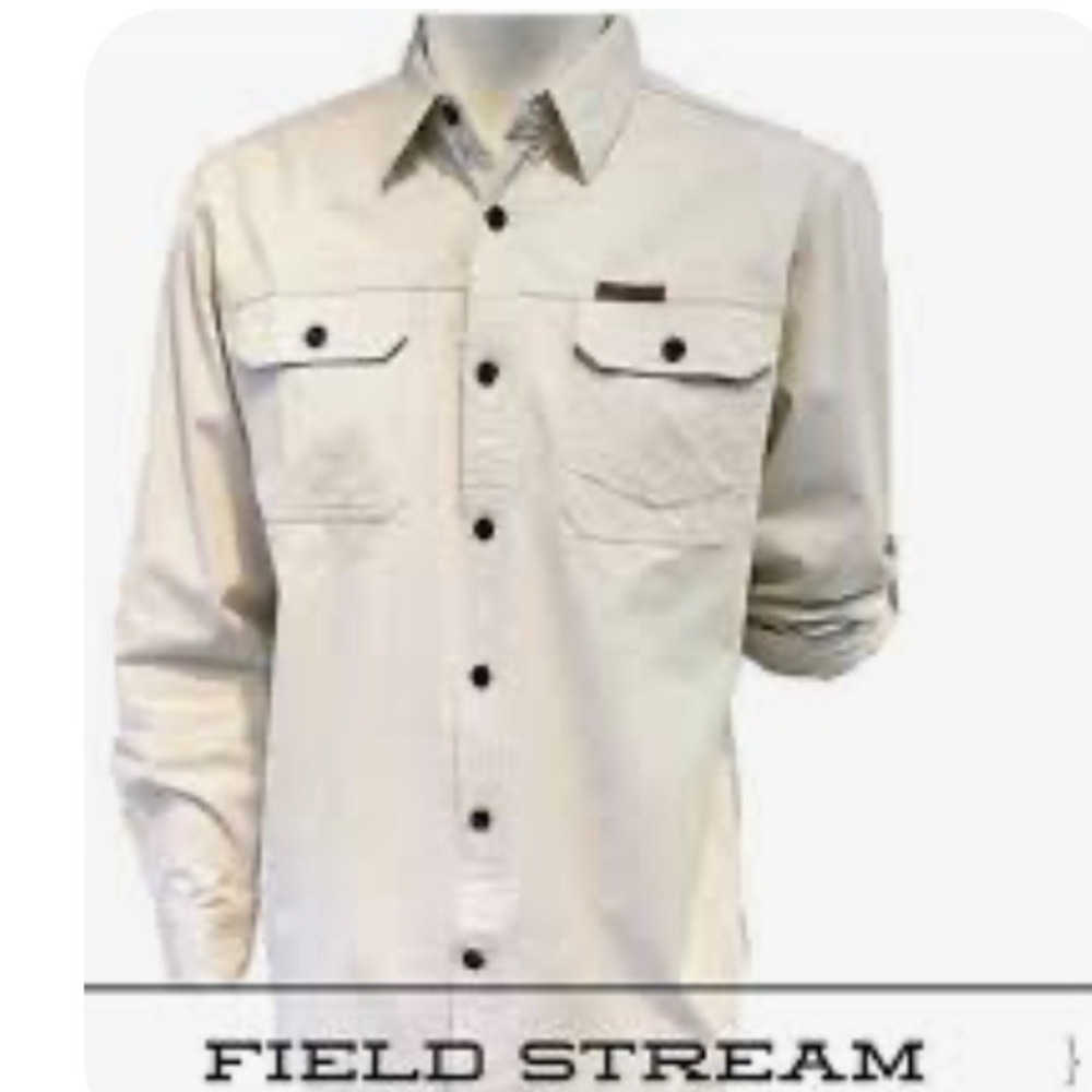FIELD & STREAM ORIGINAL OUTFITTERS LONG SLEEVE UTILITY HUNTING SHIRT SIZE MED